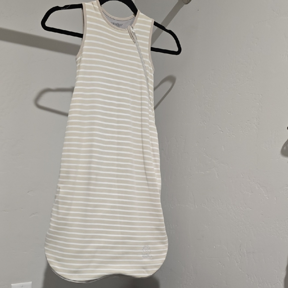 Striped Cream Sleep Sack for Kids